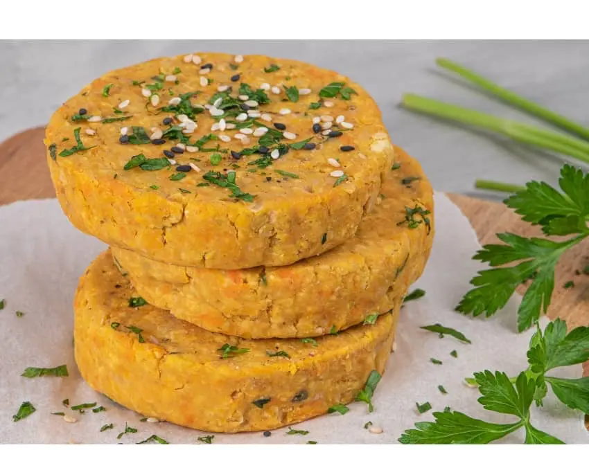 Hamburguesas vegetales caseras de garbanzos